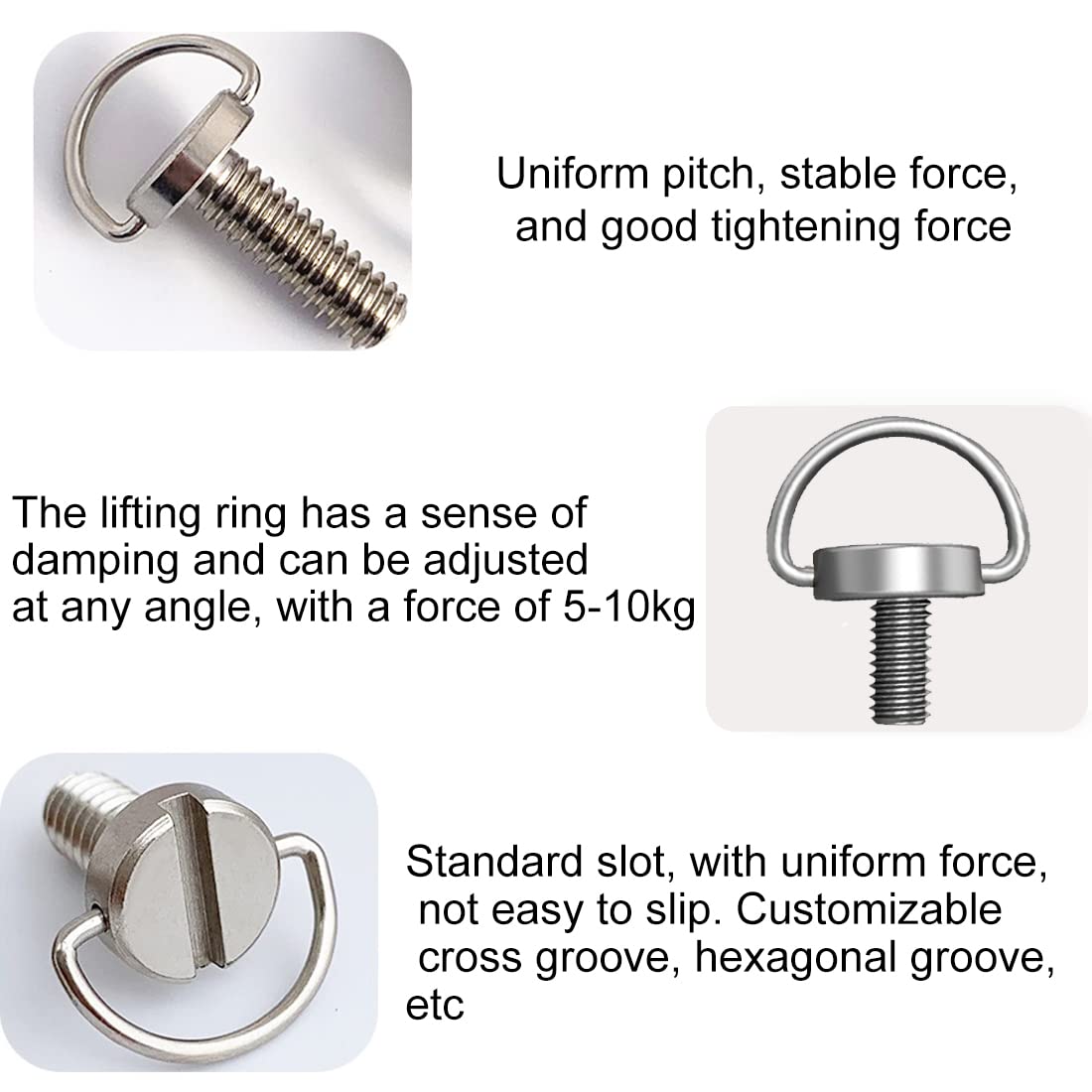 6 Pcs Aluminum Screw for DJI RC, Mini 3/Mini 3 PRO RC Neck Strap Soft Stress Relief with Stainless Steel Buckle 304 and Screws for Remote Control Accessories - Image 4