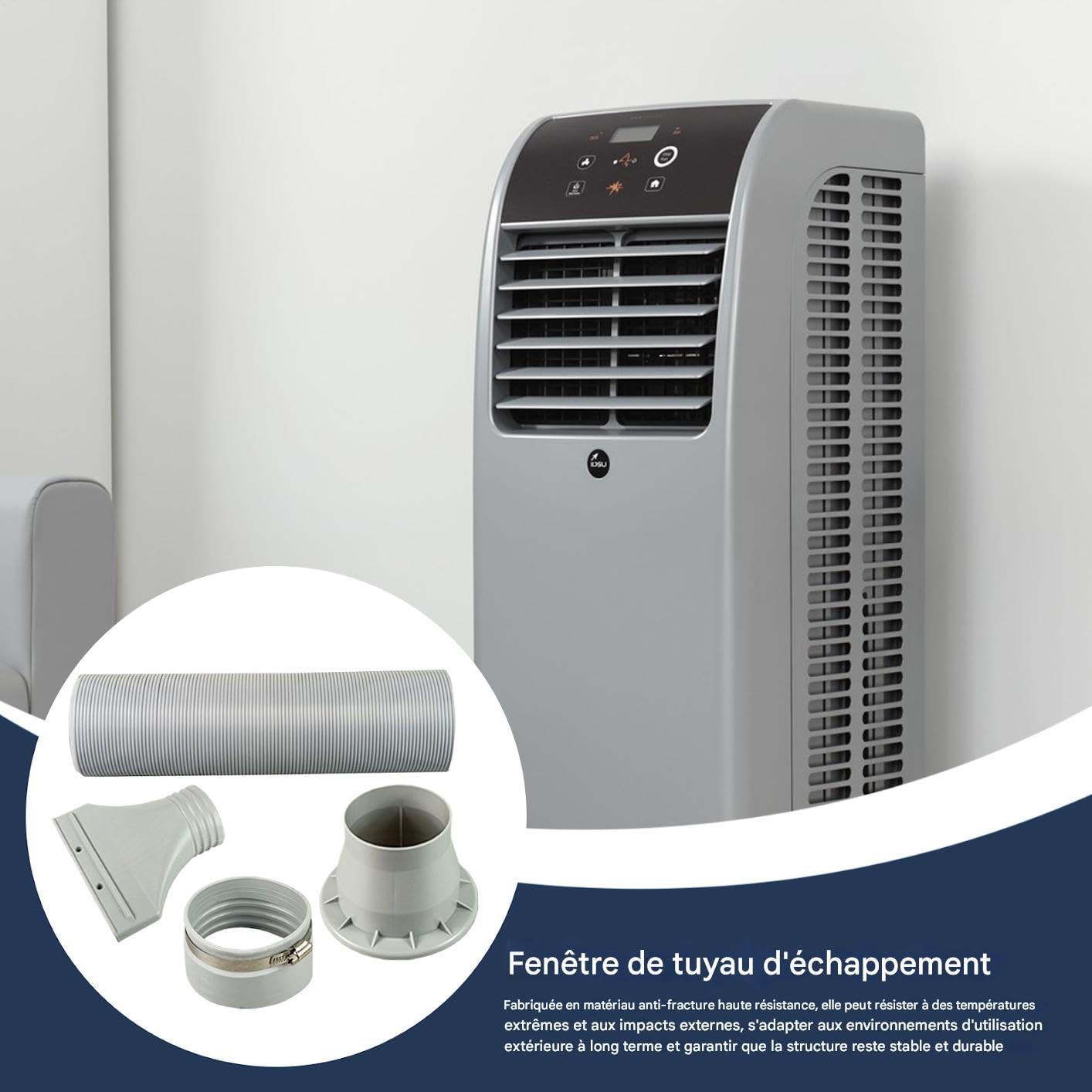 Kit Finestra Aria Condizionata Portatile Tubo Di Scarico Per Climatizzatore
