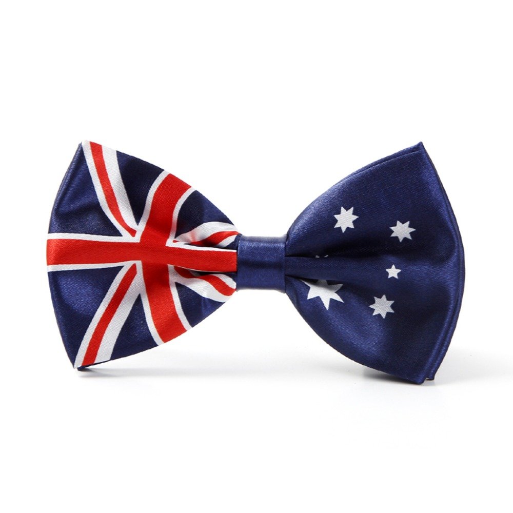 Stylex Colour Satin Mens Pre Tied Plain Army Pattern Bow Tie Wedding Party Prom Dress Necktie Ties (AUSTRALIAN)