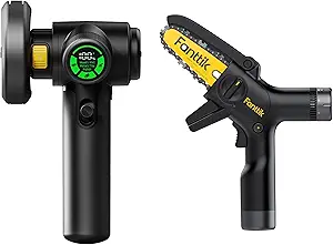 Fanttik M10 ACE Cordless Angle Grinder Brushless TurboLite W10 APEX External Rotor Brushless Motor Mini Chainsaw Cordless with 3 Speed Adjustment