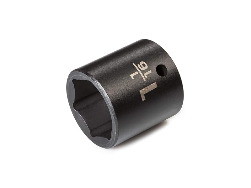 Soquete de Impacto TEKTON SID22027 com Encaixe de 12,7 mm e 6 Pontos de 26,99 mm, Curto