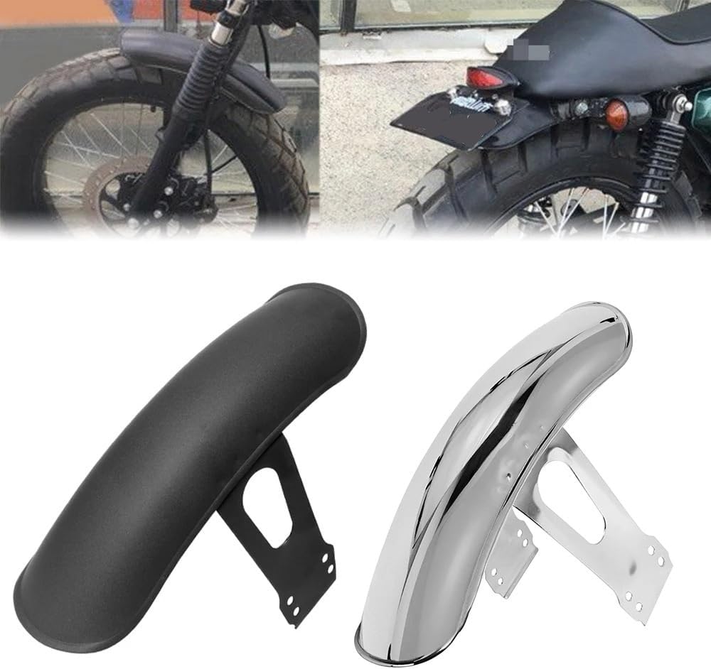 Motorcycle Mudguard Motorcycle Front Mudguard for CG125 Retro Black/Retrofit Mudguard Mud Flaps Splash Guard Motorbike Accessories Motorcycle Fairing