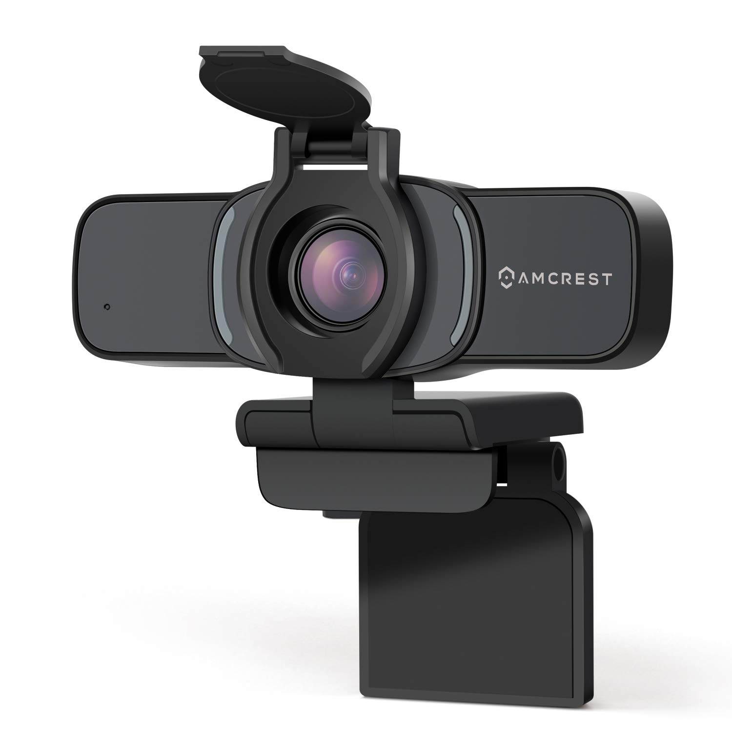 Amcrest 1080P Webcam with Microphone & Privacy Cover, Web Cam USB Camera, Computer HD Streaming Webcam for PC Desktop & Laptop w/Mic, Wide Angle Lens & Large Sensor for Superior Low Light (AWC201-B)