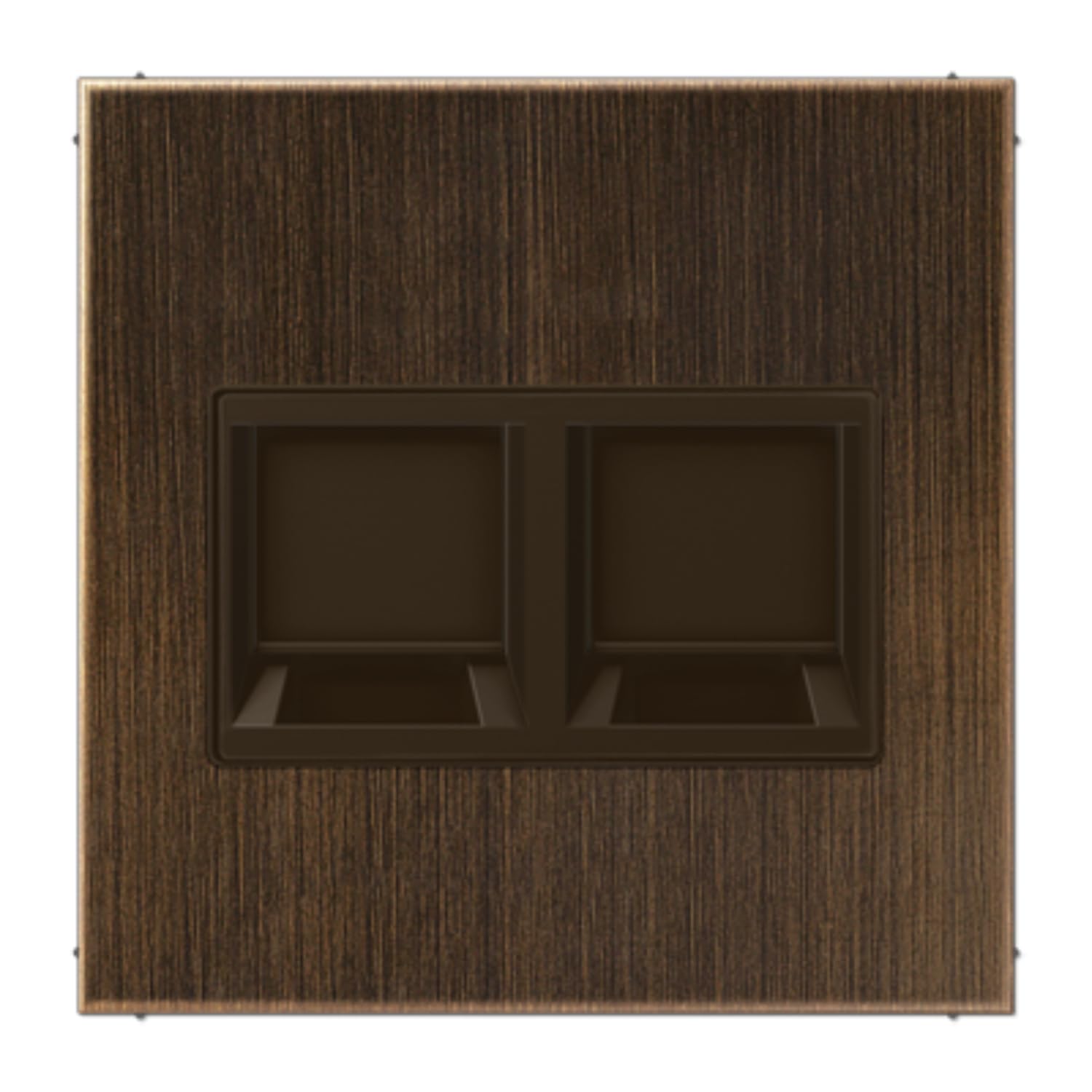 Plaque modulaire Jack JUNG ME1969-25WEAT en laiton antik