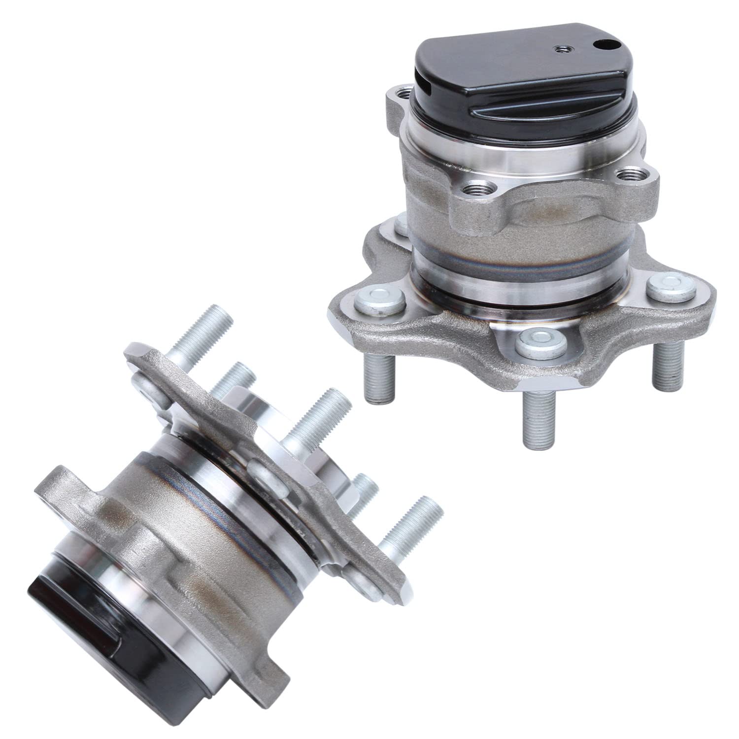 Detroit Axle - Pair Rear Wheel Bearing and Hubs Assembly with 5-Lug for Nissan Rogue 2008-2013, Rogue Select 2014-2015, FWD Only