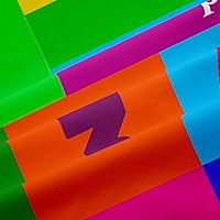 Vista 5 de Feelyou Cortinas educativas para niños, para dormitorio, colección ABC, números y formas, aprendizaje con aislamiento térmico, cortinas de ventana