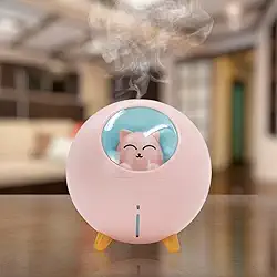 Umidificador De Ar Luminária USB Esfera Gatinho