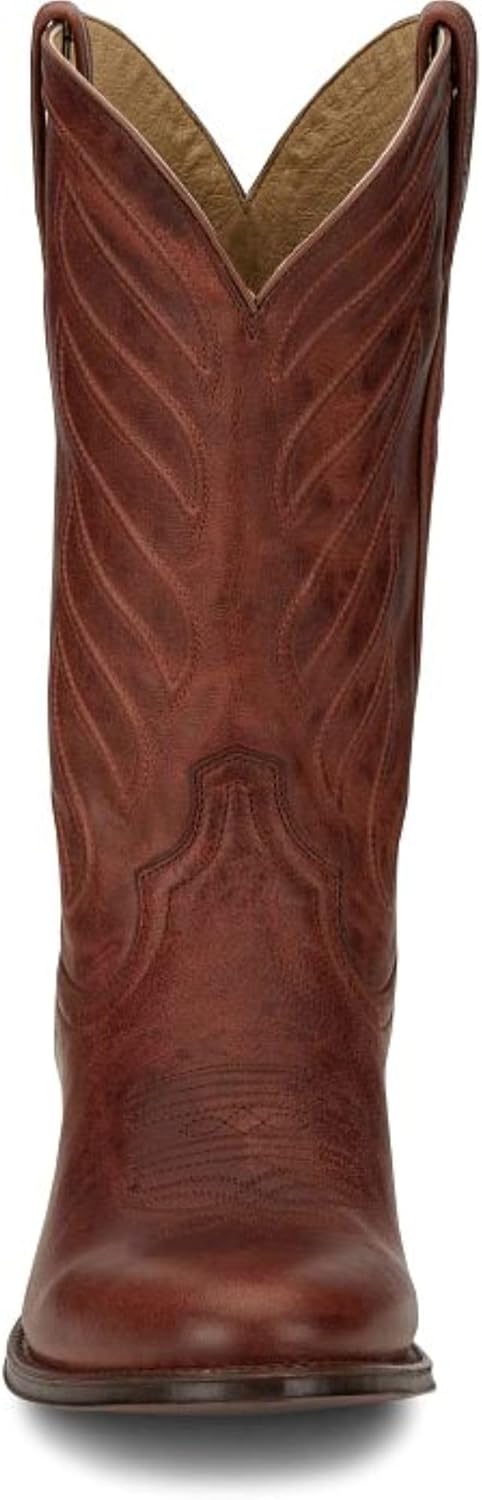 Tony Lama Lenado 12” Western Boots for Men - Derby Collection - Round Toe Leather Cowboy Boots with Comfort Footbed, Durable