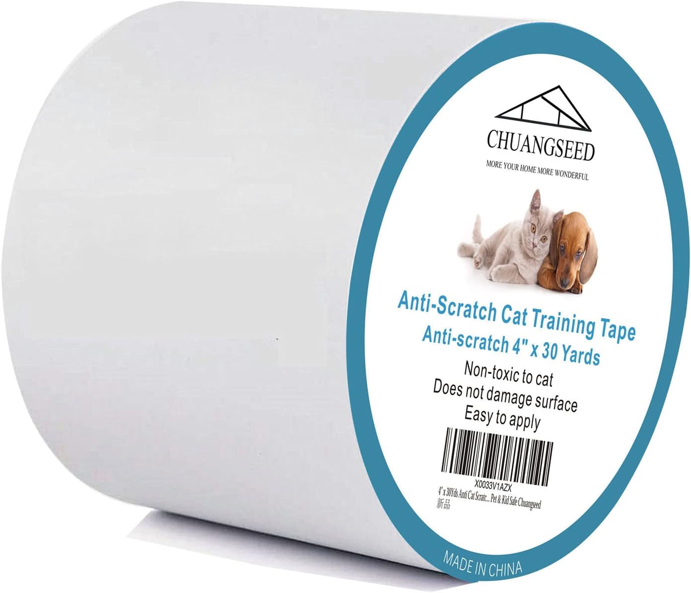 4" x 30Yds Anti Cat Scratch Tape, Cat Training Tape, 100 Transparent