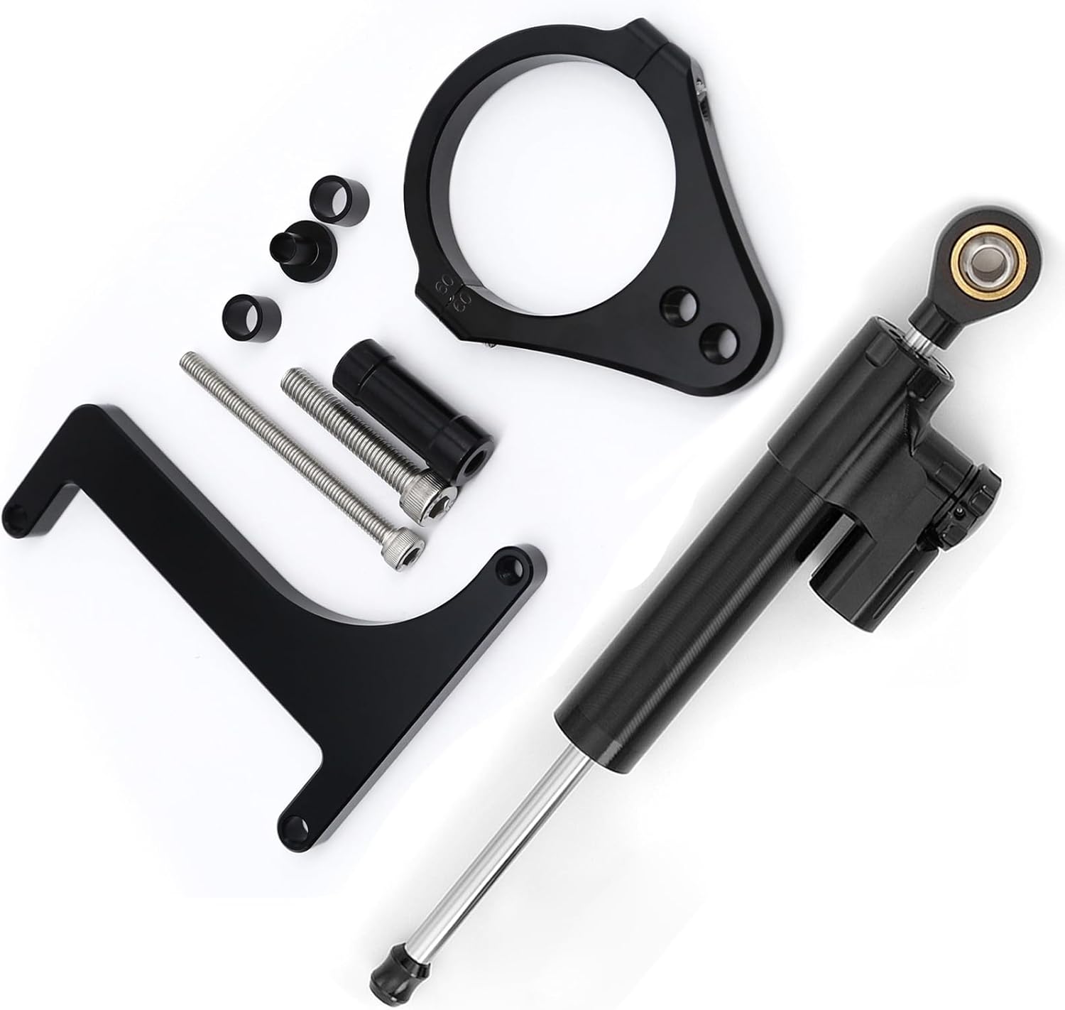 Fit inokim OX sub13 Electric Scooter Steering Damper Stabilizer with Mounting Bracket Support Kit Black