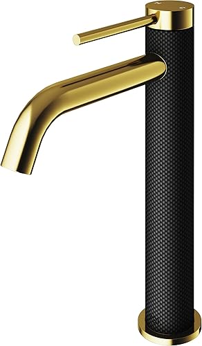 VIGO Lexington 10.25 inch H Single Hole Single Handle Bathroom Faucet in Matte Black - Vessel Sink Faucet VG03028MB