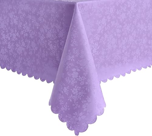 Miniatura 1 de Romanstile Mantel rectangular de vinilo, 100% impermeable, resistente, a prueba de derrames de aceite, resistente a las manchas, cubierta de mesa de