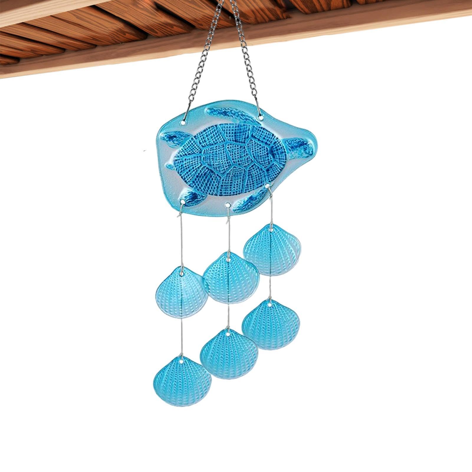 Carillon à vent d'extérieur en vitrail décoratif de qualité supérieure