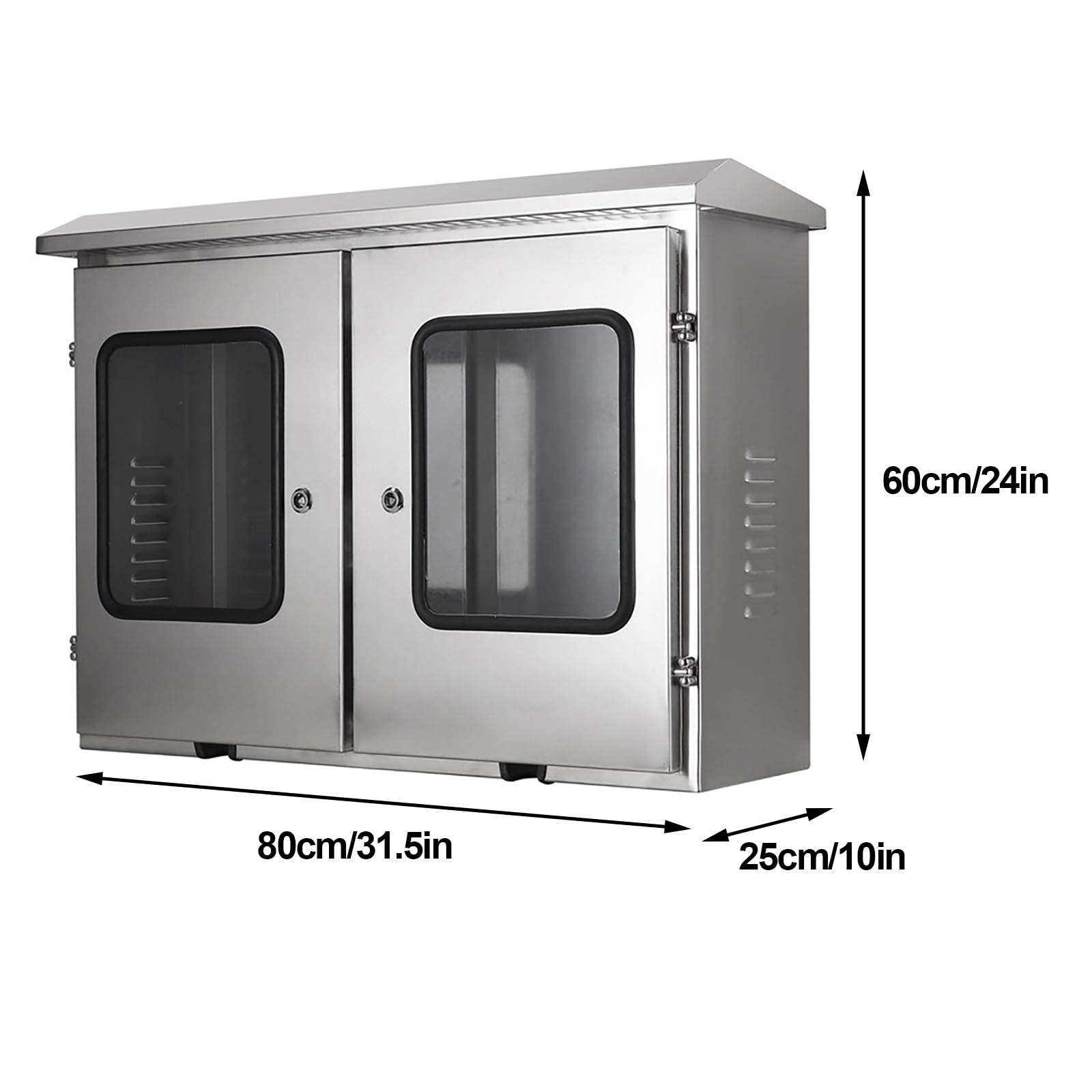 Armario Electrico de Doble Puerta, Caja Registro Electrico Acero Inoxidable 304
