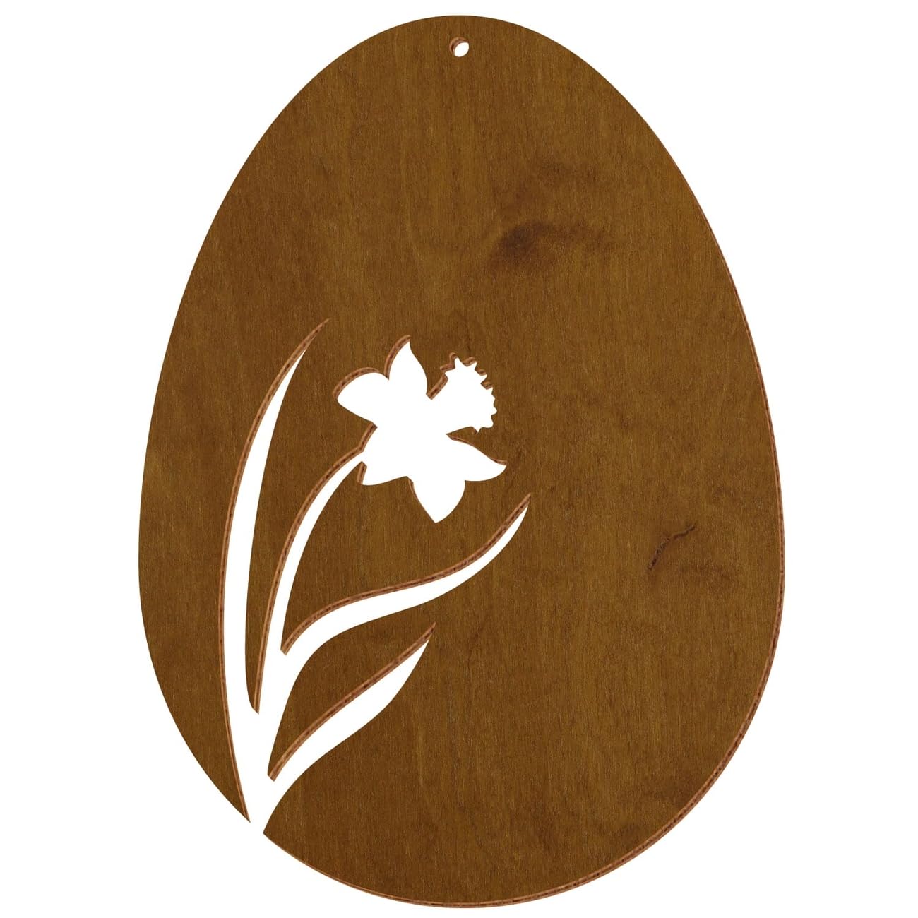 Uova di Pasqua in legno colorato V2, teak, decorazione per Pasqua, motivo uovo di Pasqua, 10, altezza (dimensione): 47 cm di altezza