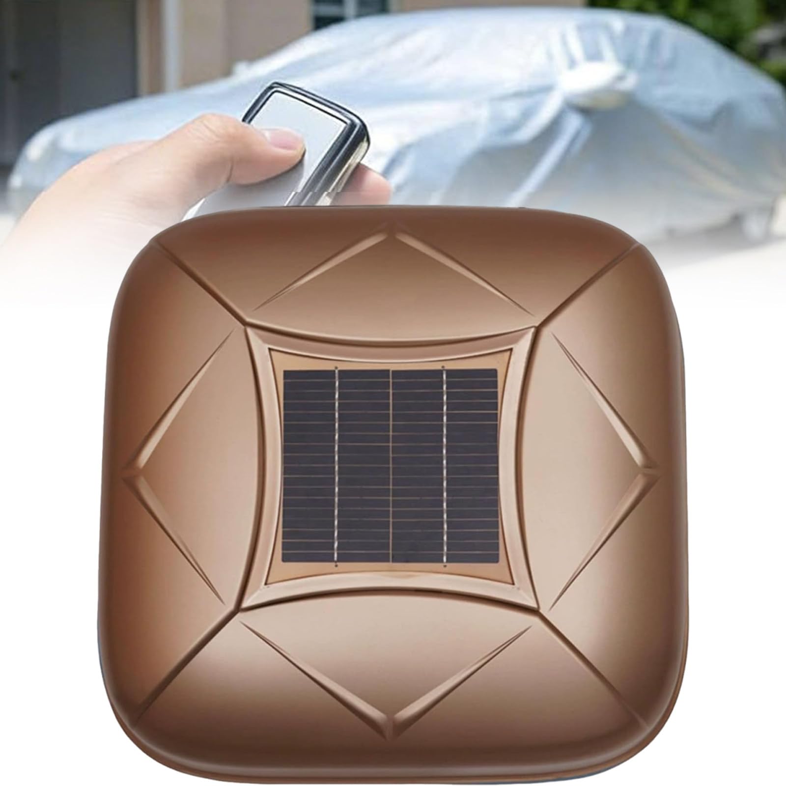 Sunseota Car Cover Solar Charging,Solar Automatic Car Cover with Remote Control, Car Cover Solar Charging, Quick 30s Open, All-Weather Protection for Sedan SUV MPV, Multiple Sizes Gold-YL