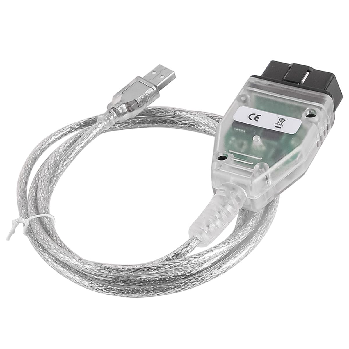 Namvo K+Dcan Câble USB avec Interrupteur pour Outil de Diagnostic de châssis série E Câble OBD2 Compatible Fonctions de Lecture et de réinitialisation des défauts