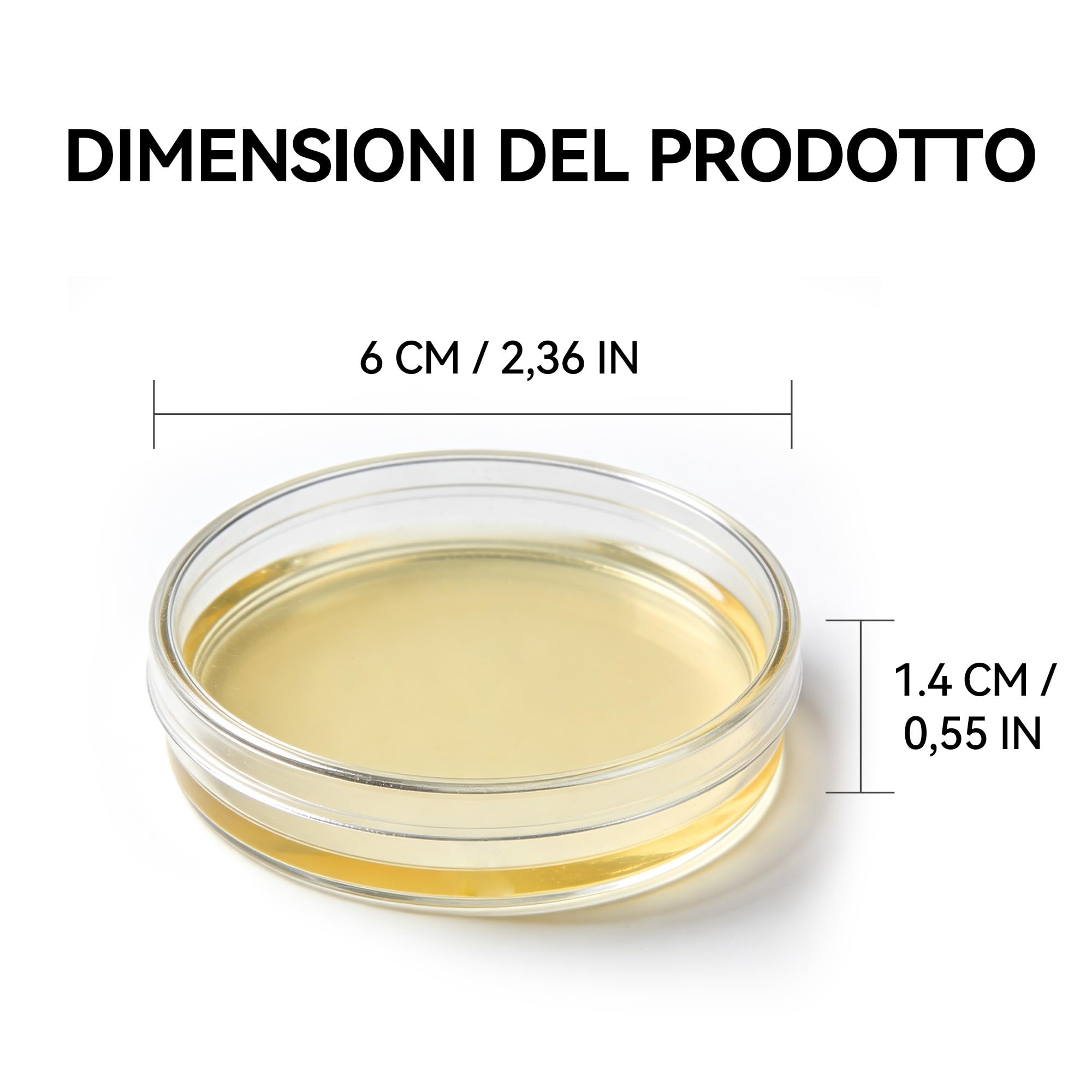 Nutrient Agar Petri Dishes Project Kit | Pre-Poured Agar Plates and Cotton Swabs for Experiments | Bacteria Kit - Sealed Separately (30)