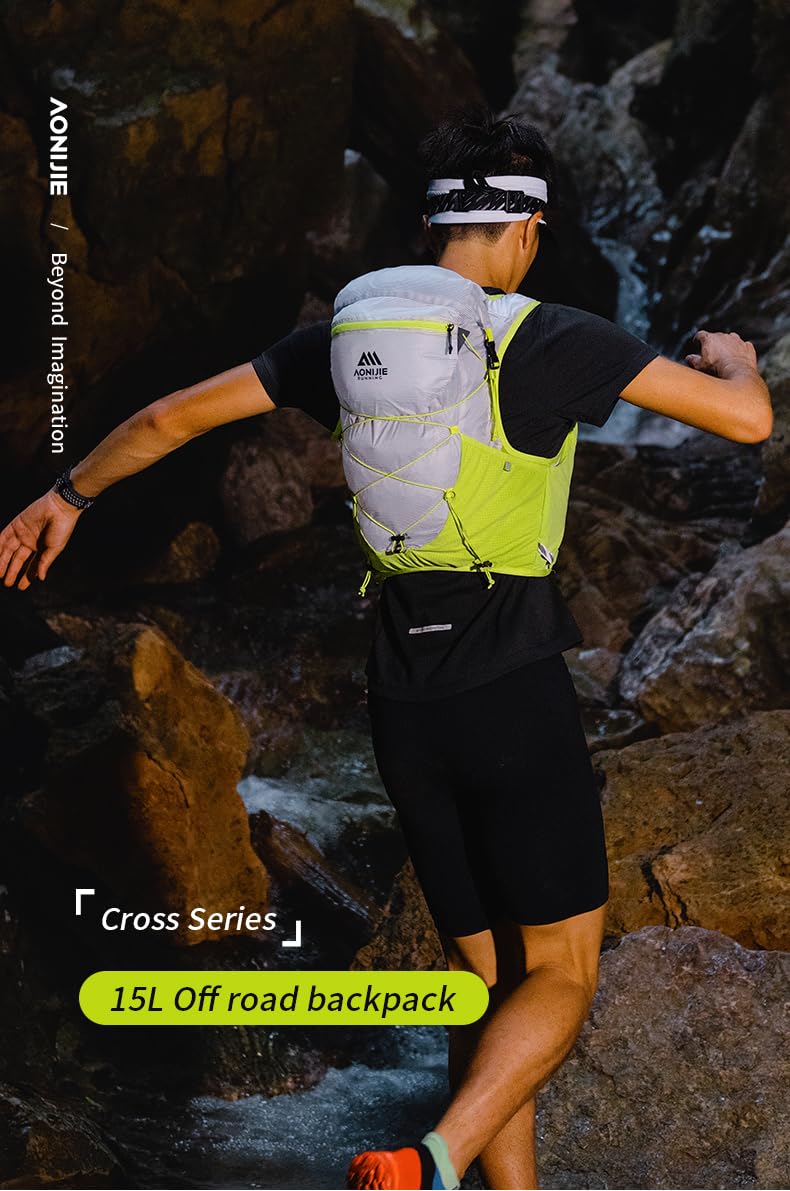 AONIJIE - Zaino da 15 l, leggero, per corsa, escursionismo, ciclismo, attività all'aperto