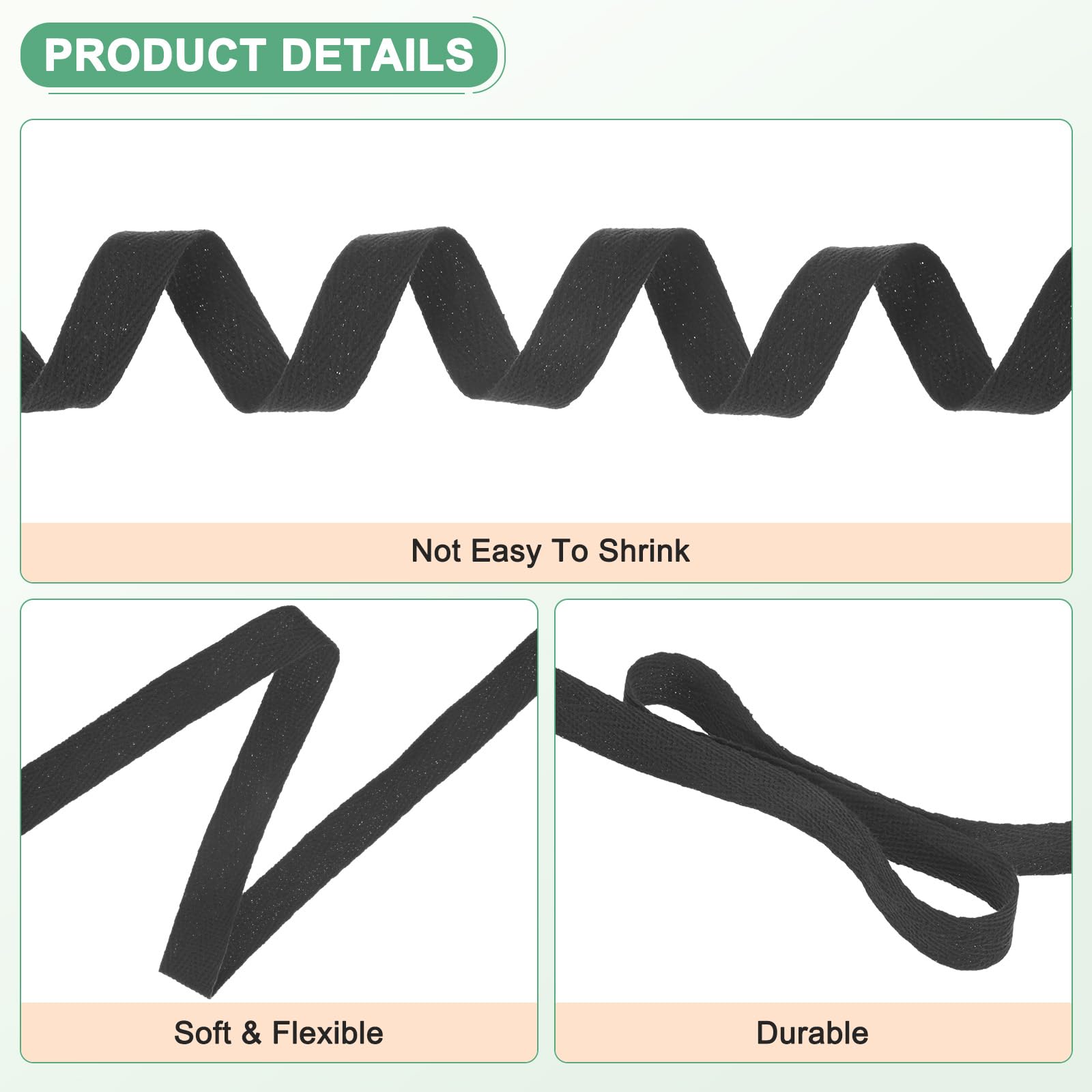 M METERXITY Cotton Twill Tape - Image 2