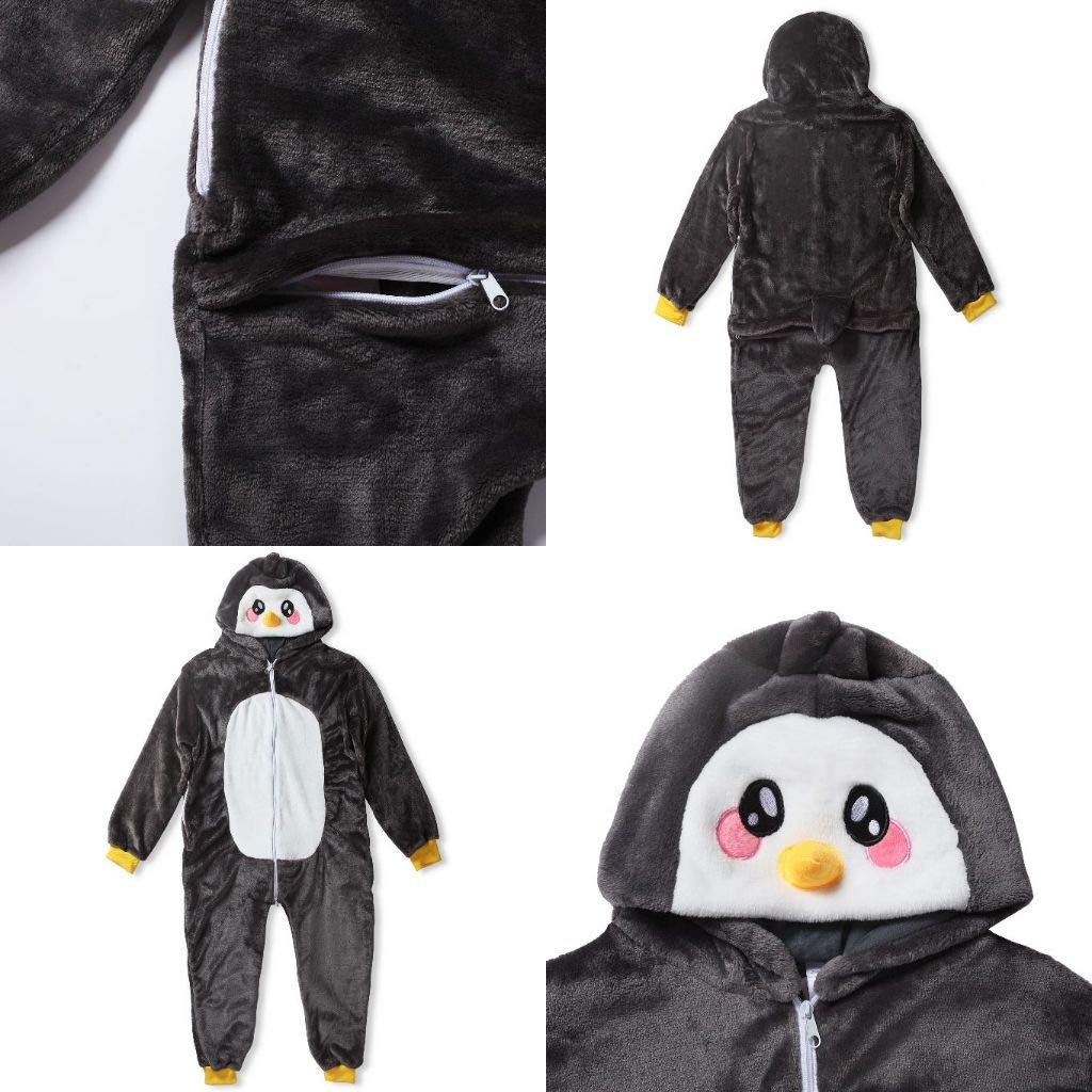 Pablo the Pingwin Onesie kombinezon kostium dla dzieci 130-150 cm czarny