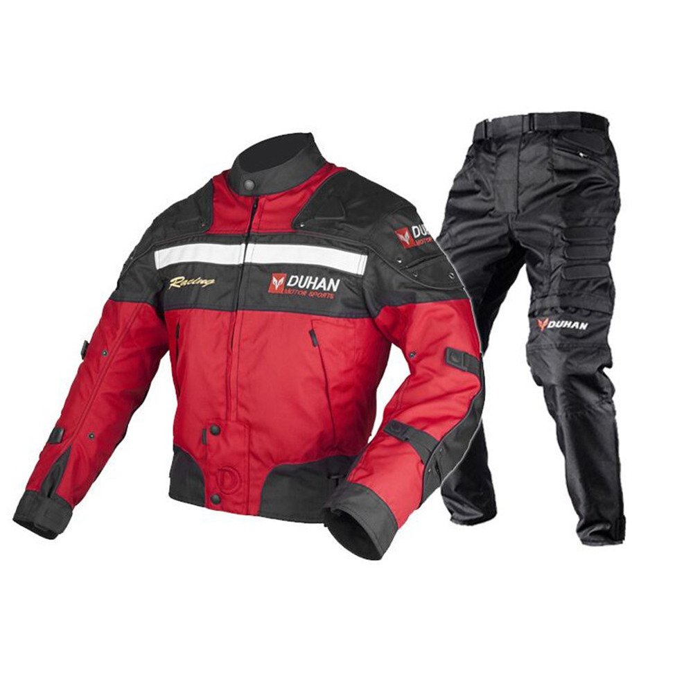 DUHAN レーシングパンツ 中綿インナー脱着可 メンズ バイク用 ライディングズボン ツーリング ライダース春夏秋真冬オールシーズン 黒・L コミネ バイクデニム バイクウェア ツーリング バイクジーンズ SALE