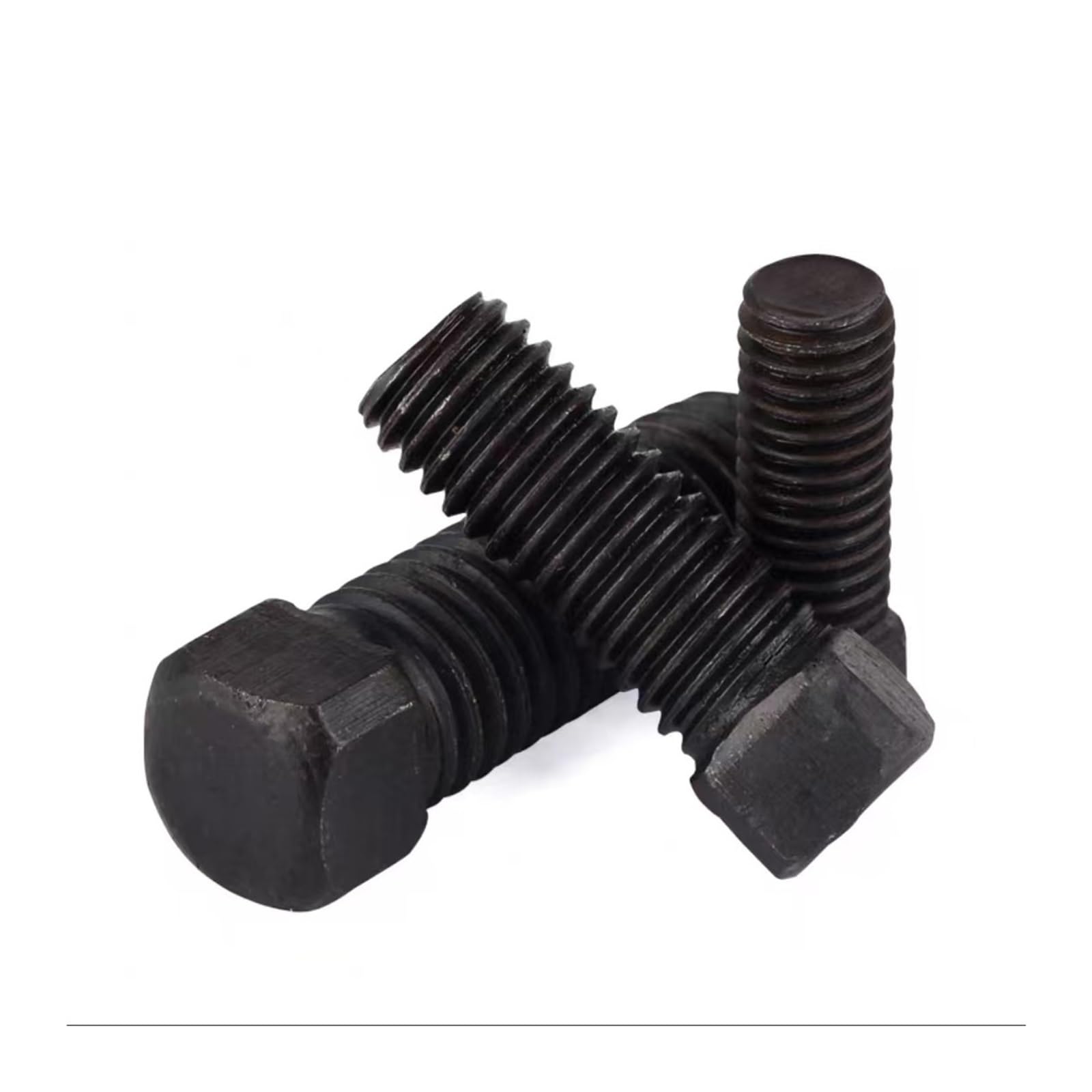 Tornillos de fijación de cabeza cuadrada de acero al carbono, punta plana GB821