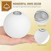 Vista 7 de Pantalla de lámpara de globo de vidrio esmerilado de 3.93 pulgadas, reemplazo redondo para decoración de luz colgante G9