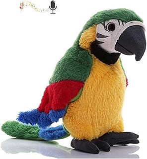 Talking Parrot Speaking Parrot Record Repeats Toy Talking Stuffed Animal Waving Wings Interactive Plush Toy Kid Birthday Gift