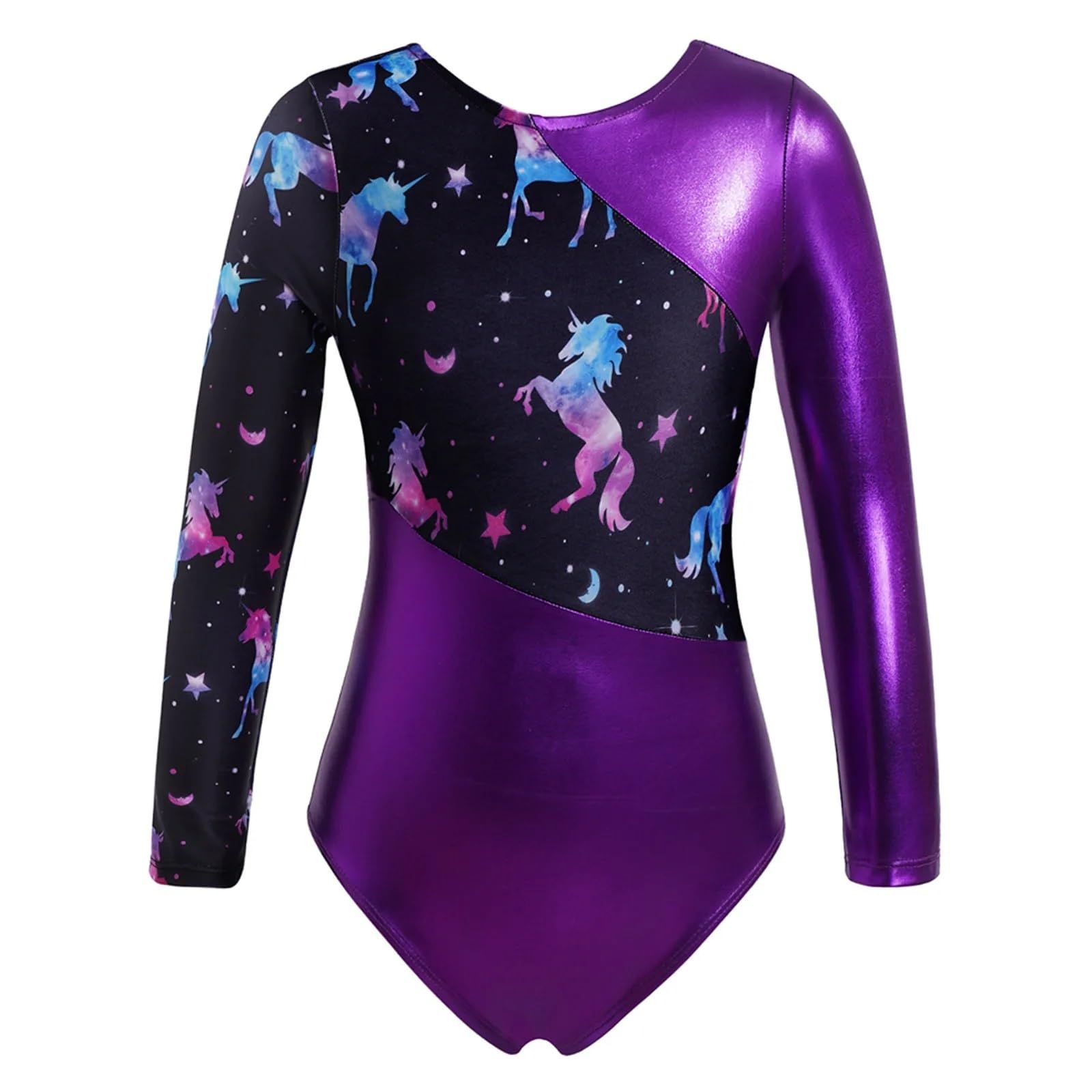 Maillots de Gimnasia Niños Niñas Gimnasia Ballet Leotardo Manga larga Ballet Práctica Danza Ropa Leotardo Mono para Niña (Color : Royal Blue, Size : 8)