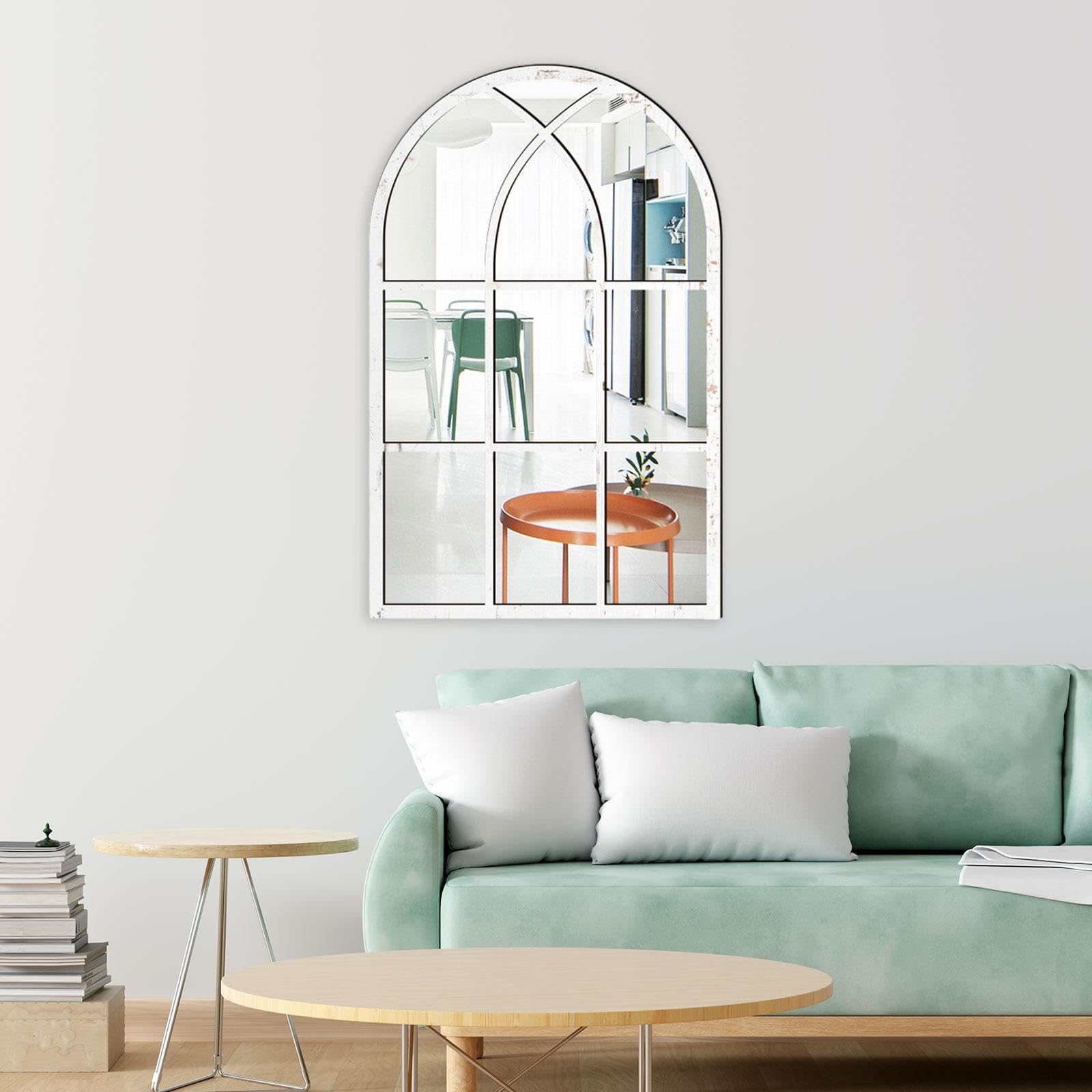 Amazon｜Generic モダンな窓枠デザインのウォールミラー - インテリア