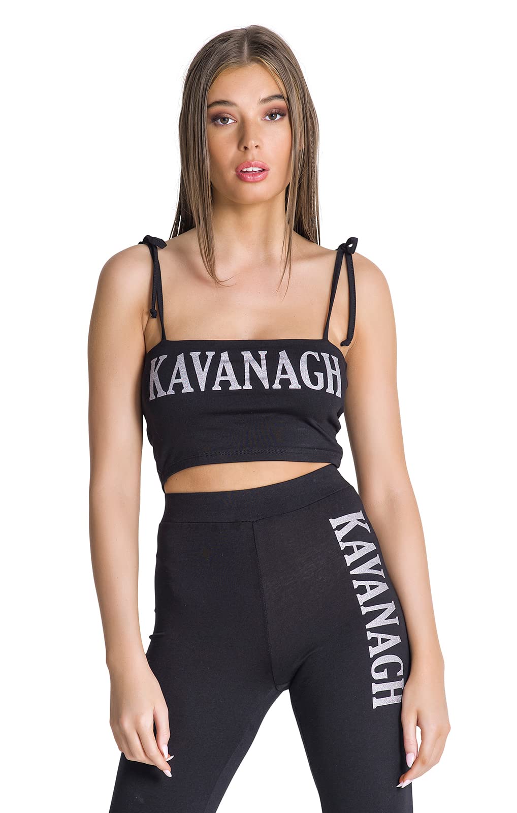Gianni Kavanagh Women's Black Kavanagh Crop Top T-Shirt, Black, S