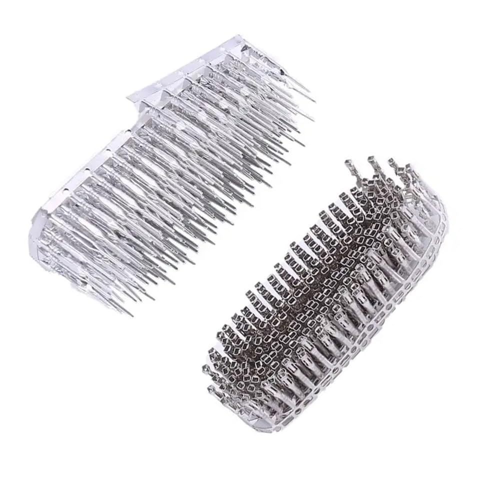 DUTTY 100 Pairs 2.54mm 18-24awg Male and Female Pins Connector Kit Dupont Jumper Wire Cable Pin Crimp Terminal Connector for Connector Housing Jumper Wire Cable JST XH ATX, EPS and PCIE Connectors