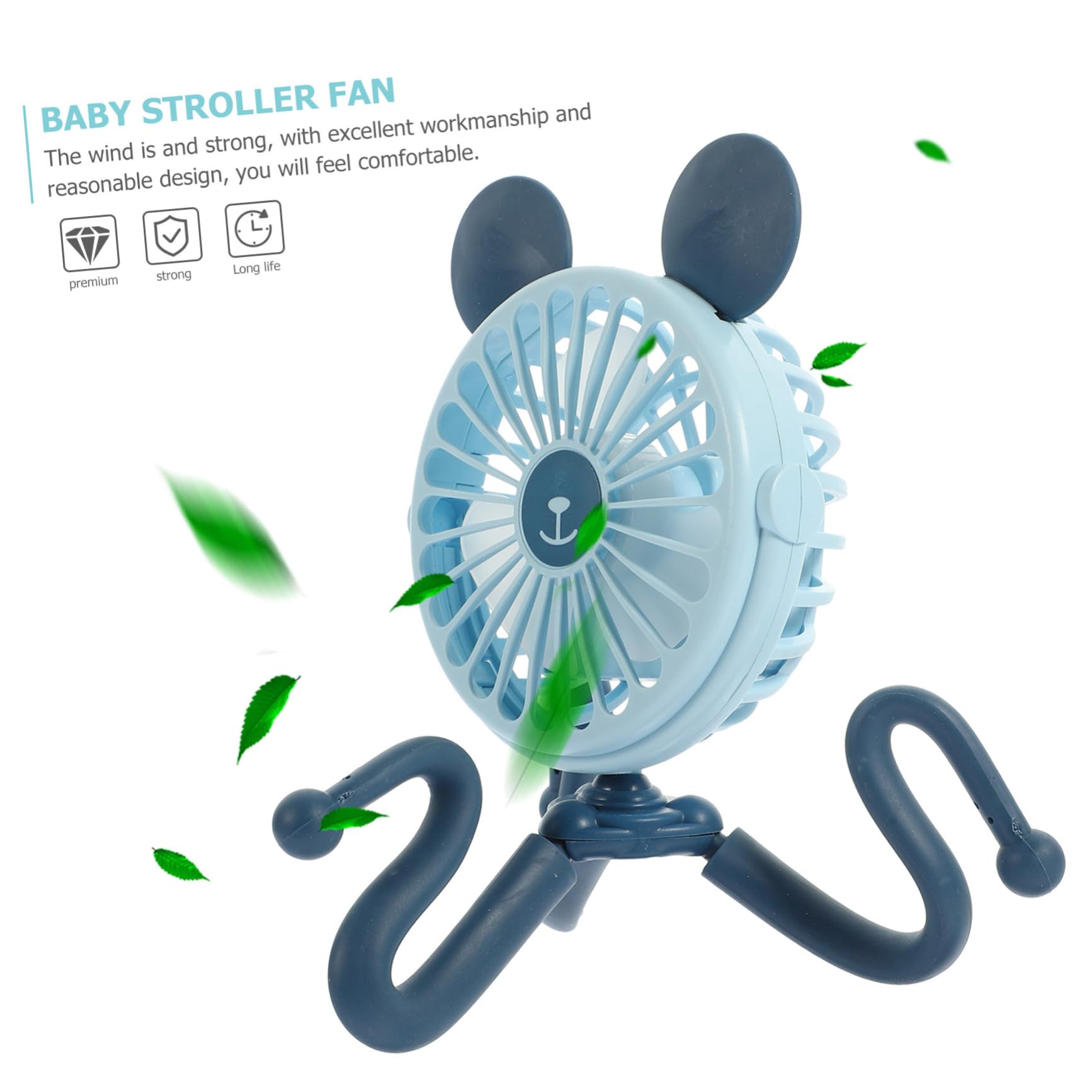 MAGICLULU 2 Pezzi Ventilatore Per Passeggino Per Bambini Alimentato A Batteria Mini Ventilatore Compatto Ricaricabile Per Luso Per I Viaggi Dei Bambini