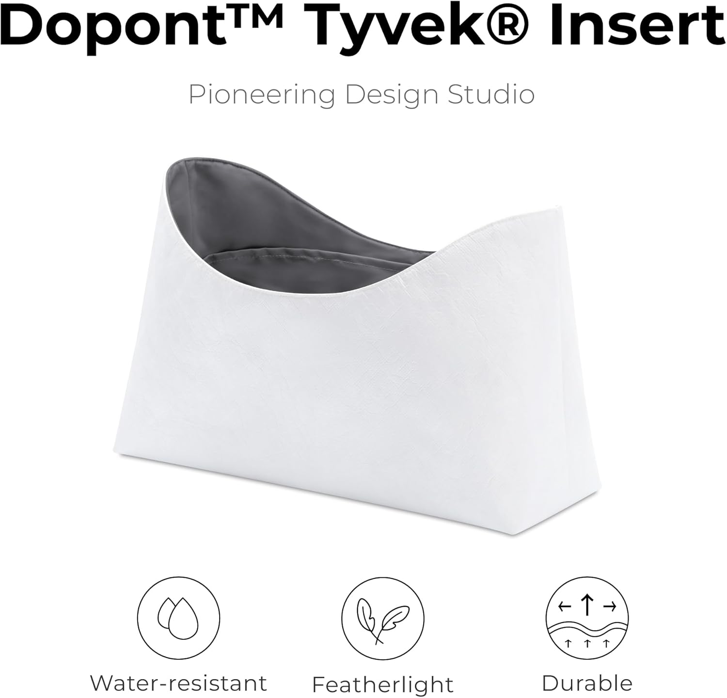 Handbag Organizer Insert for Bohème Hobo Bag, Custom Fit Inside Premium Slate Gray Lightweight WaterResistant Purse Insert with Cup Holder Accessories - Image 3