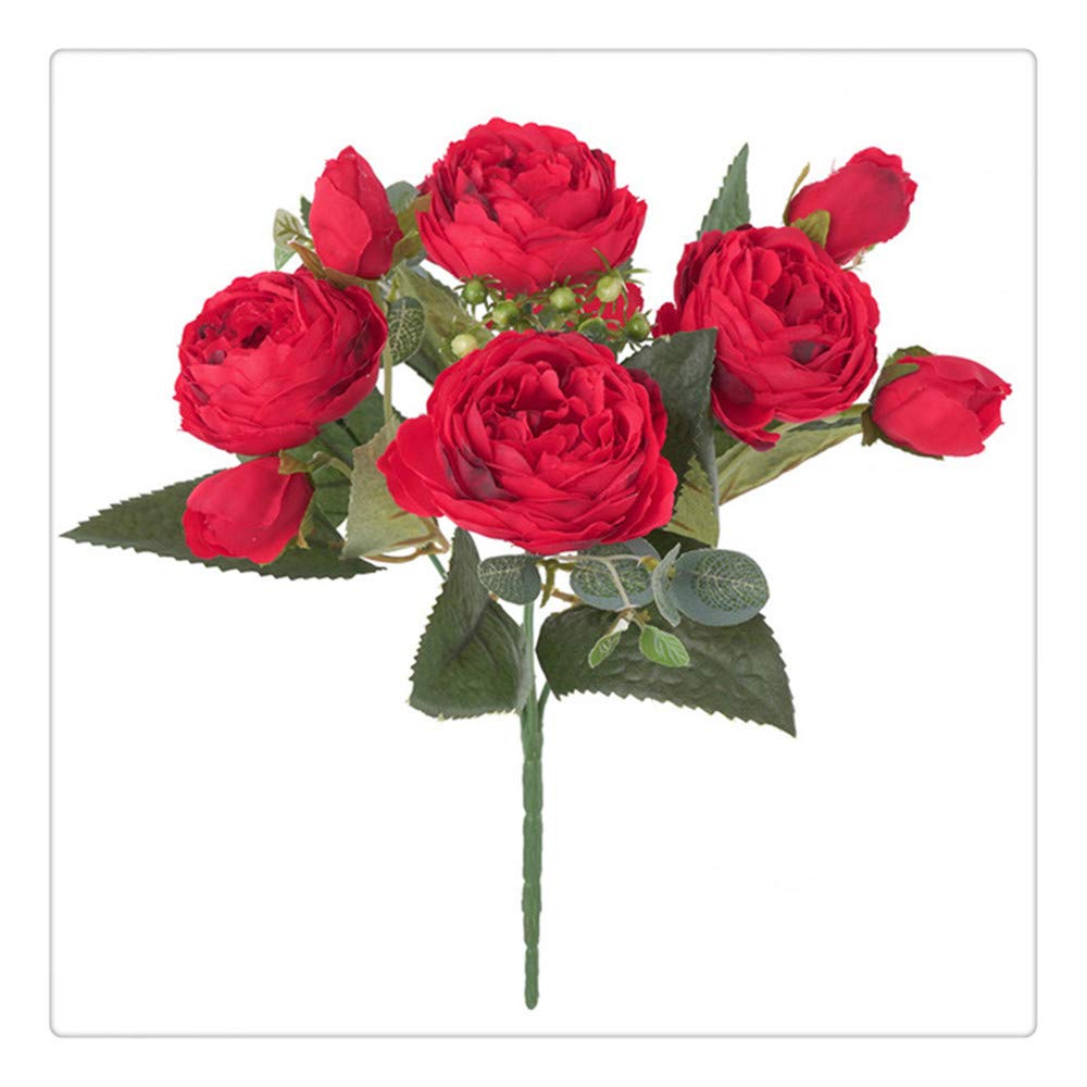 Artificiale Flowe Artificiale Peonia Seta Peonia Bouquet Fiori Finti per La Casa Decorat Wedding 29cm