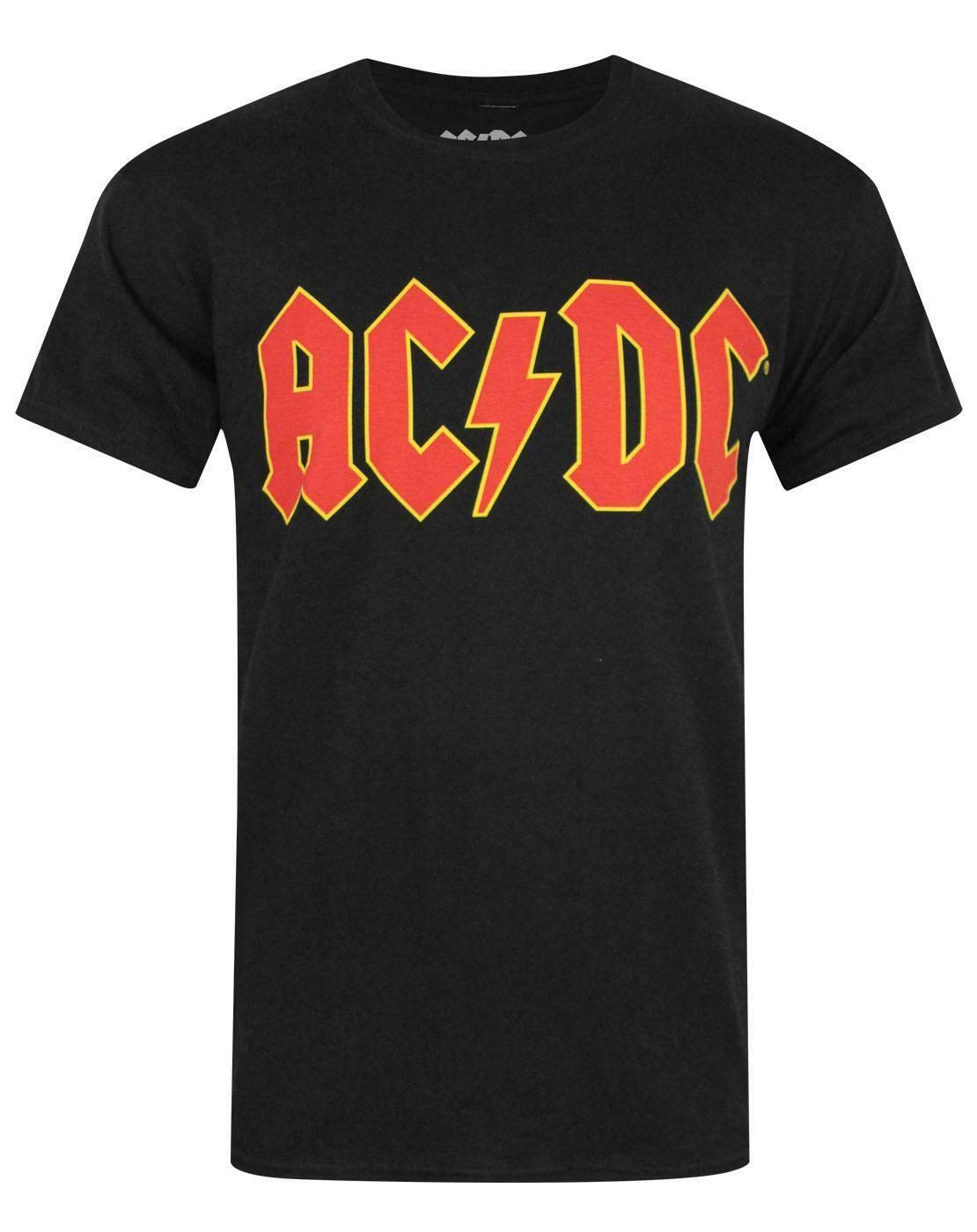 Ac/Dc Men's Grey Logo T-Shirt, Xxl