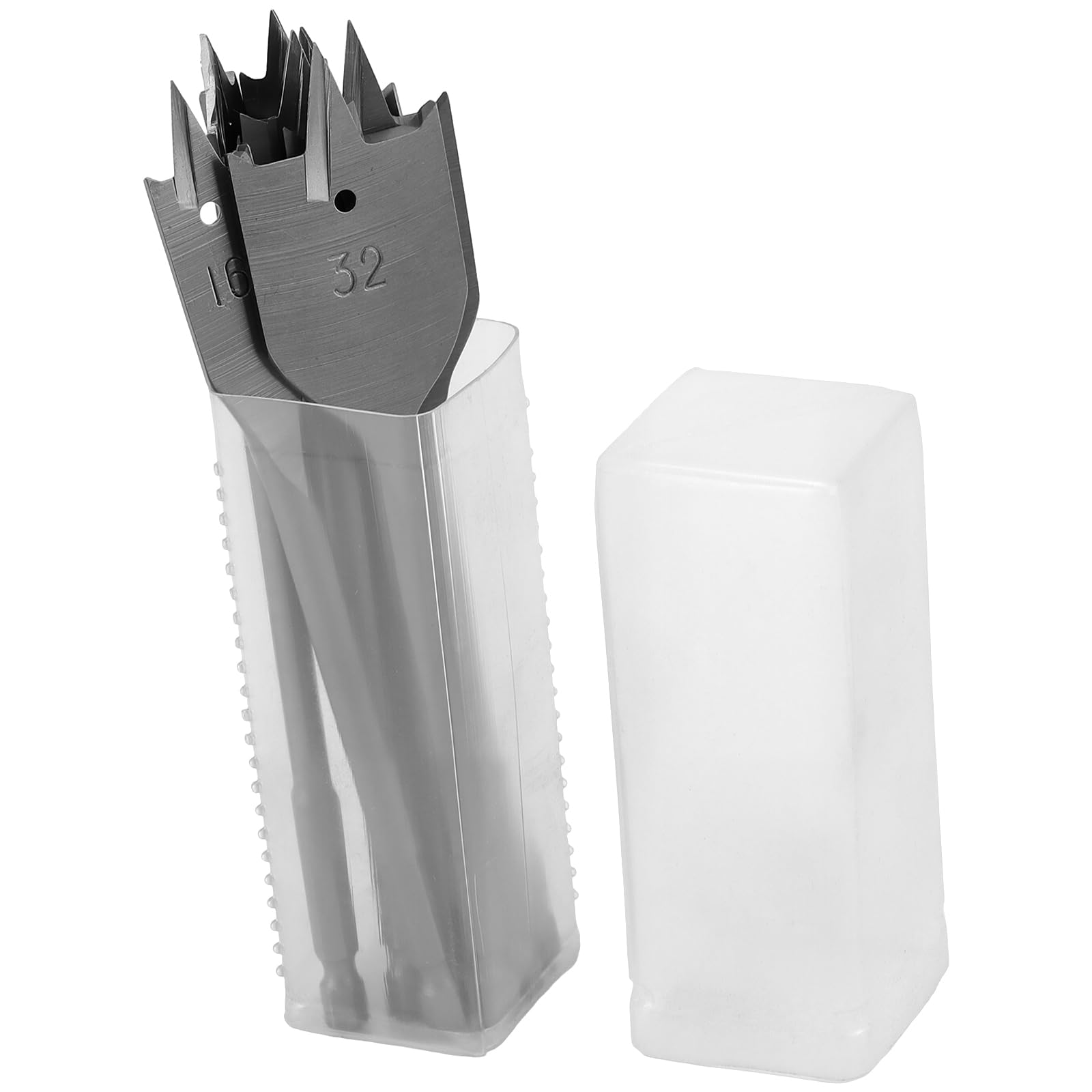 Juego de 8 brocas fresadoras planas, 150 mm para madera con vástago hexagonal de 1/4 pulgadas, diámetro de 6-32 mm, broca de pala para trabajar la madera, acero al carbono de alta resistencia