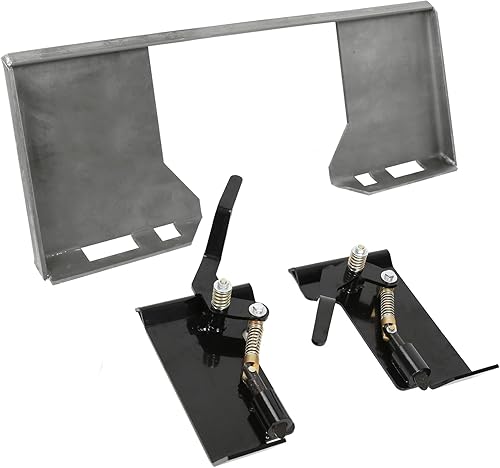 Kojem Adaptador de dirección deslizante de placa de montaje de fijación rápida de 38 pulgadas, adaptador de conversión Bobcat de acero grueso y