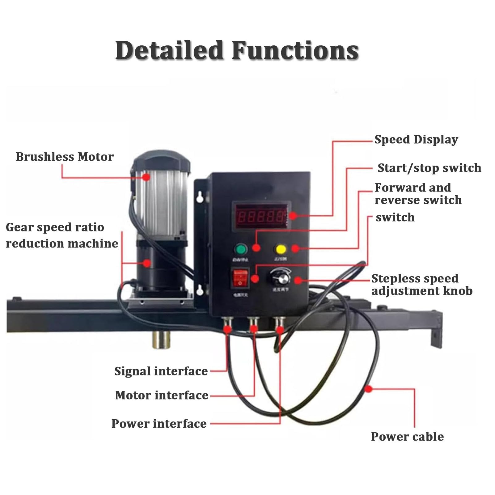 Máquina mezcladora eléctrica de tanque, agitador IBC con varilla y hoja de acero inoxidable, hélice plegable para disolver tinta, potente rendimiento de 980 W