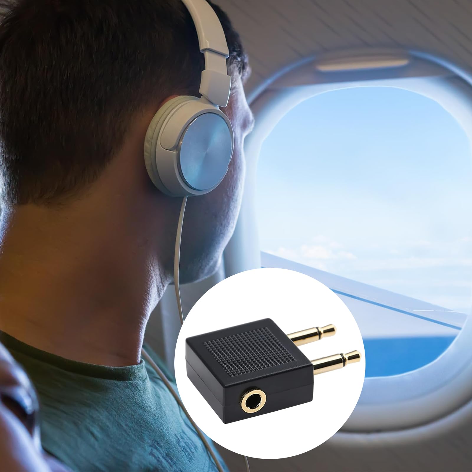 Amazon.com: Airplane Headphone Adapter, 2 Pin Airline Headphone