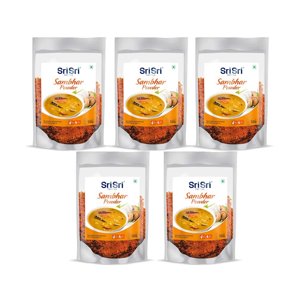 Sri Sri TATTVA shuddhta ka naam Sambhar Powder,100G(Pack Of 5) (B071SBPCCL) Amazon Price History, Amazon Price Tracker