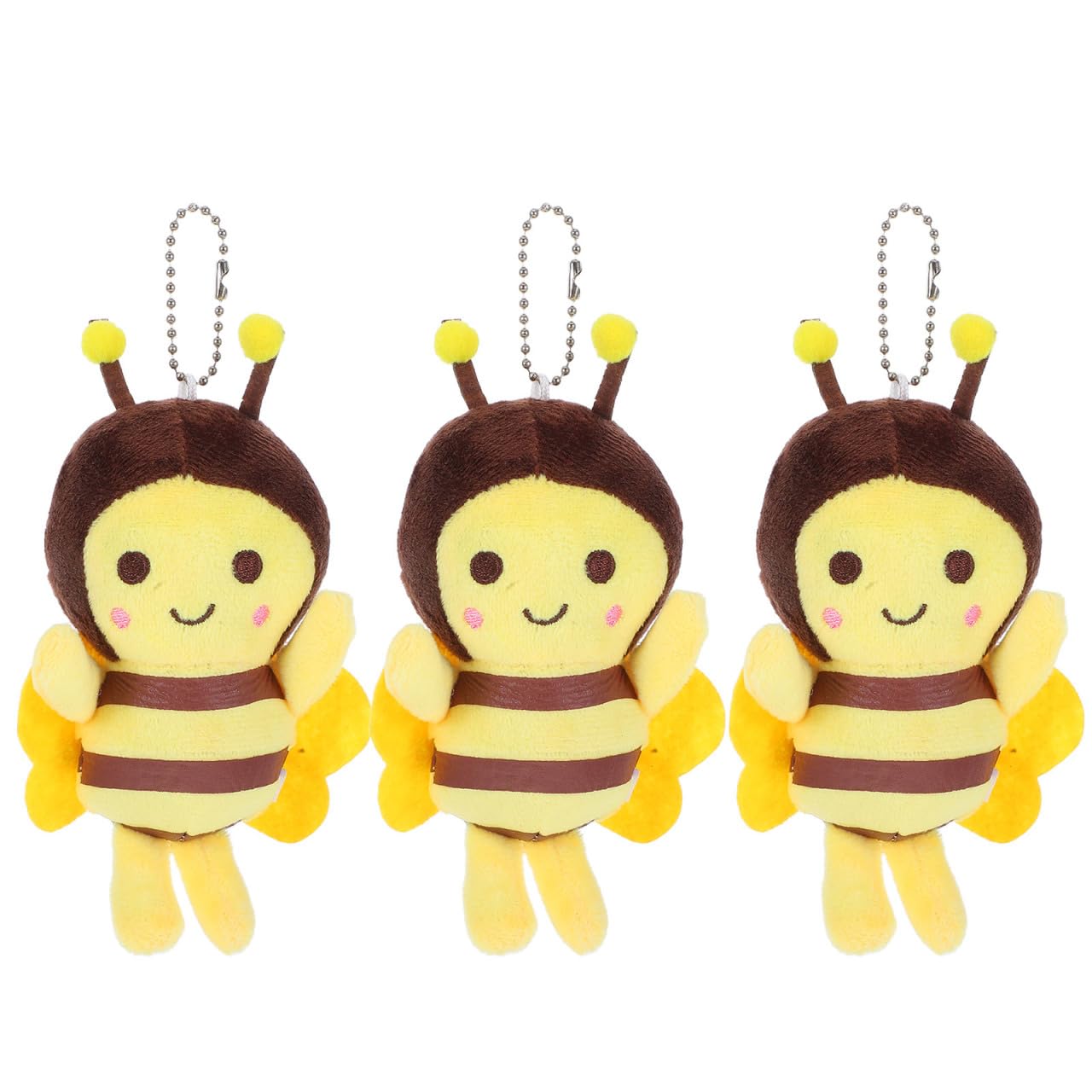 Amazon.co.jp: TOYANDONA 3個 ミツバチ ぬいぐるみ キーホルダー