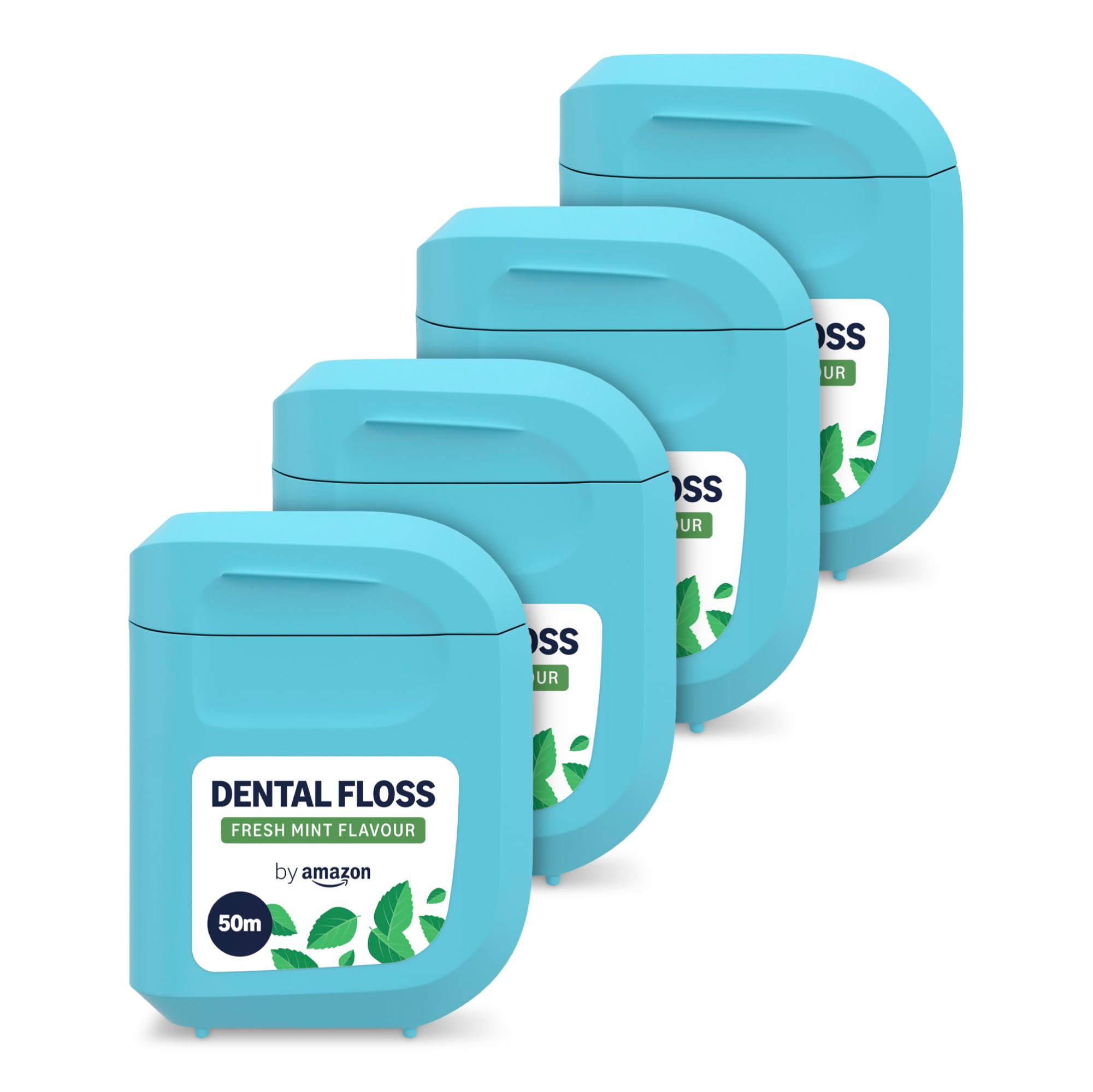 By Amazon Waxed Floss Mint 50m – Pack of 4