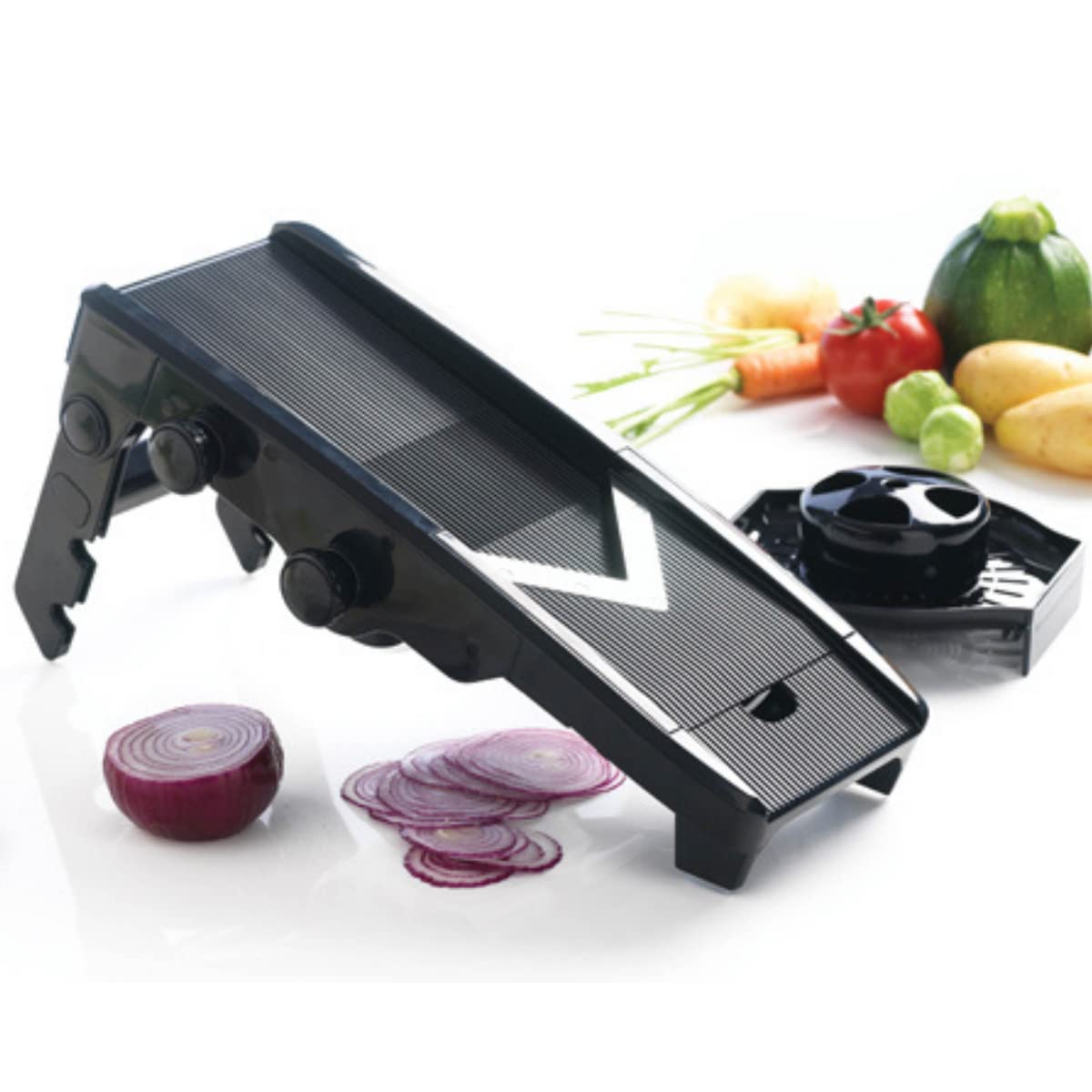 Orka F20900 - Mandolina en V, Color Negro
