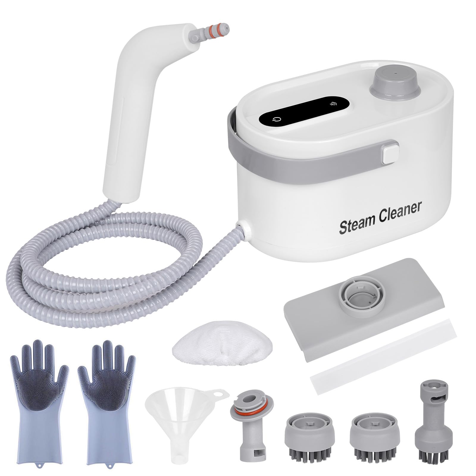 Foandbevi 9 in 1 Handheld Steam Cleaner for Home Use, Portable Steamer for Cleaning, Multi-Function High Pressure Steam Cleaner for Car Detailing/