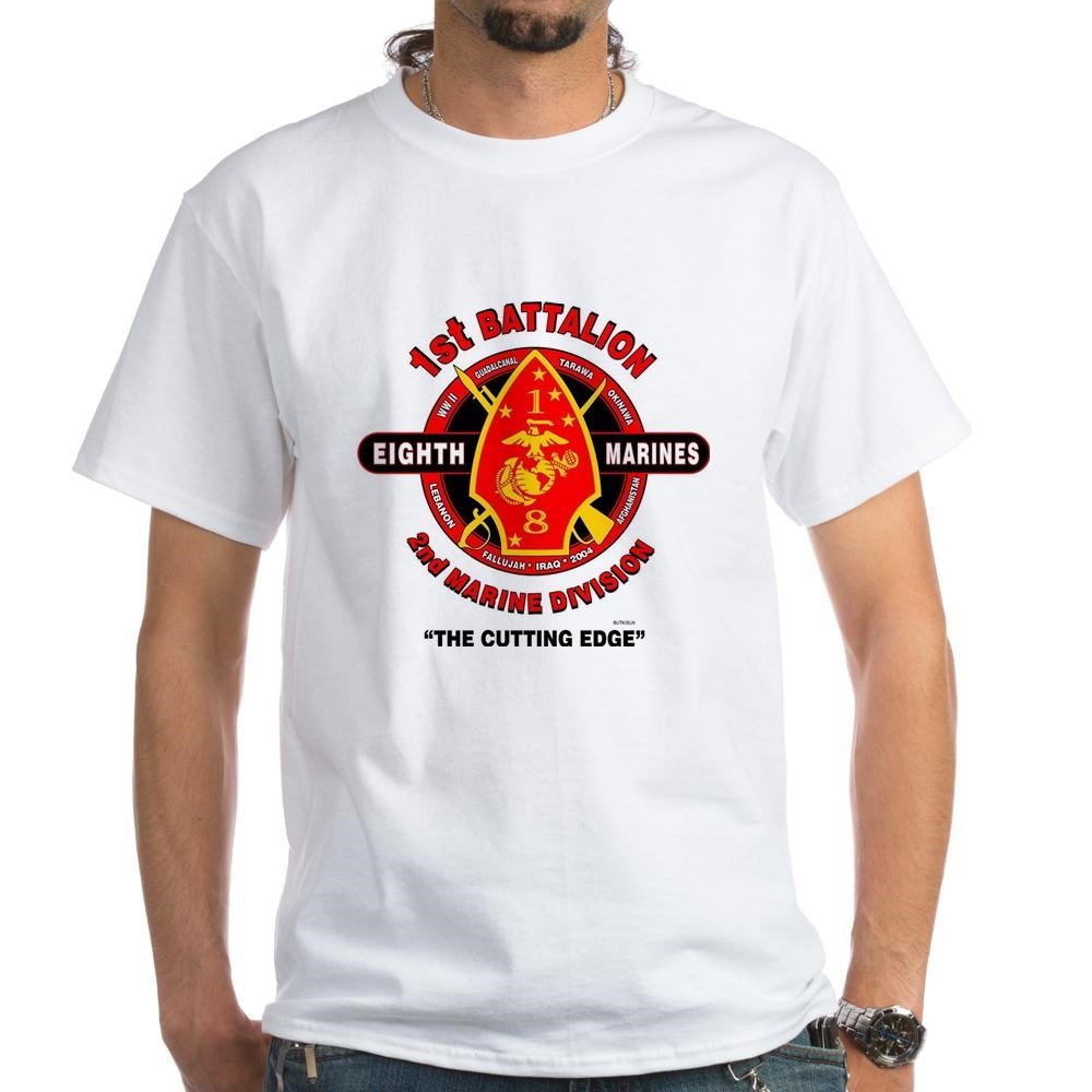 JTK AMERICANA1ST Battalion 8TH Marines 2ND Marine Division The Cutting Edge Campaign Shirt