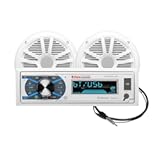 BOSS Audio Systems MCK632WB&period;6 Bluetooth Car Stereo Receiver with USB Port&comma; 90W Dual Cone Speakers&comma; Color Illumination&comma; Weatherproofing&comma; Media Playback&comma; and Detachable Front Panel