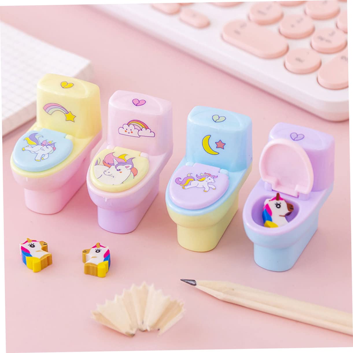 SHINEOFI 48pezzi Temperamatite Adorabili Per Design Scuola e Casa Accessorio Per