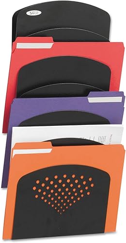 Miniatura 3 de SafcoOrganizadores de computadora y pared de acero, Negro